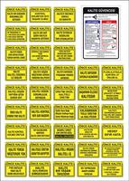 Modelos de señalización turca, señal de peligro, señal de prohibición, señalización de seguridad y salud ocupacional, señalización de advertencia, señal de emergencia de incendio. Para adhesivos, carteles y otros materiales de impresión. fácil de modifica vector