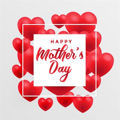 mothers day greeting card. happy mother s day elegant calligraphy banner lettering vector text in frame background.