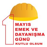 1 may labour day postervector. Turkish holiday on May Day is a day of work and solidarity. Translation from Turkish a day of work and solidarity. vector