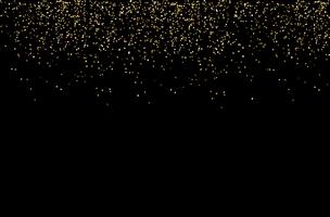 waterfalls golden glitter sparkle-bubbles champagne particles stars black background happy new year holiday concept. vector