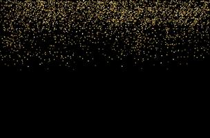 waterfalls golden glitter sparkle-bubbles champagne particles stars black background happy new year holiday concept. vector