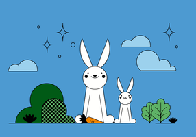 Free Rabbits Vector