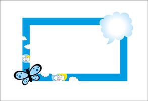 Photo frame with vector format.