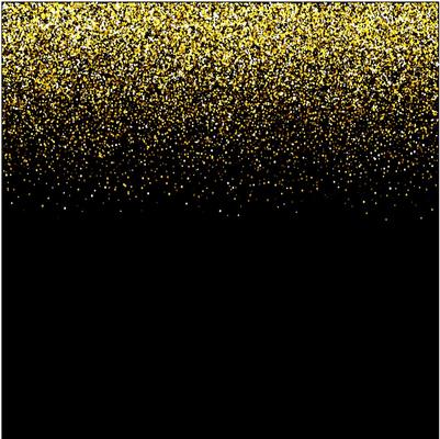 waterfalls golden glitter sparkle-bubbles champagne particles stars black background happy new year holiday concept.