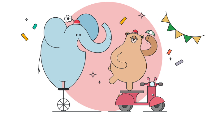 Animal Circus Vector
