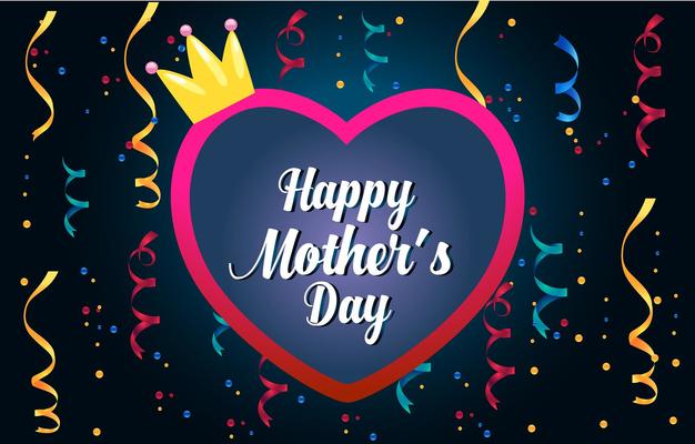 mothers day greeting card. happy mother s day elegant calligraphy banner lettering vector text in frame background.