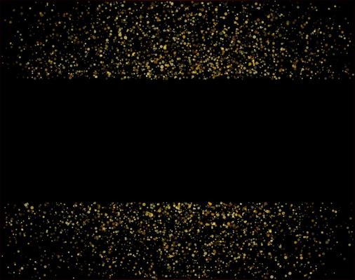 waterfalls golden glitter sparkle-bubbles champagne particles stars black background happy new year holiday concept.