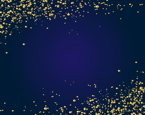 waterfalls golden glitter sparkle-bubbles champagne particles stars black background happy new year holiday concept.