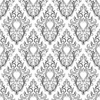Floral element with seamless background. vector