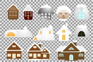 Snow House Collection vector