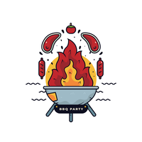 BBQ Party Vector