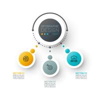 Plantilla abstracta de las opciones del paso del infographics del negocio. vector