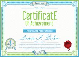 Certificate vector