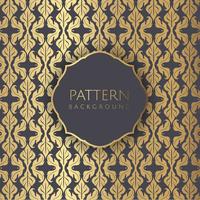 Decorative Damask style pattern background vector