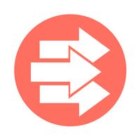 simple arrow sign icon vector