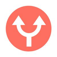 simple arrow sign icon vector