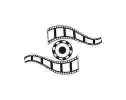 film strip  icon vector illustration template