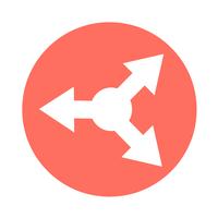 simple arrow sign icon vector