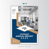 Informe Anual Corporativo, Diseño creativo. vector