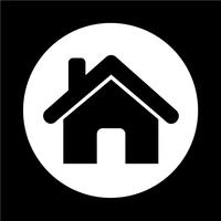 Real estate house icon vector