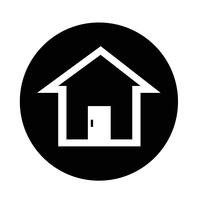 Real estate house icon vector