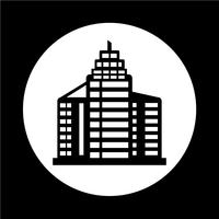 Icono de edificio de oficinas vector