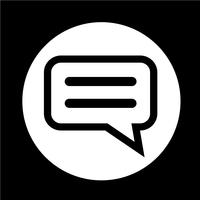talking bubble chat icon vector