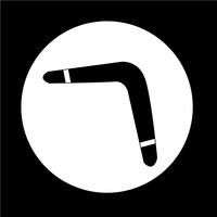 Icono de boomerang vector