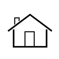 icono de casa símbolo simple vector
