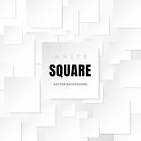 White template paper squares banner with shadow on white background with copy space. vector