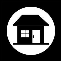 Real estate house icon vector