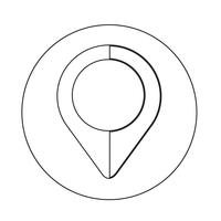 Map pointer icon vector