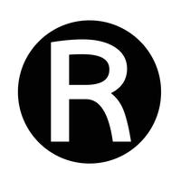 Registered Trademark icon vector