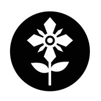 Flower icon vector