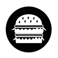 icono de hamburguesa vector