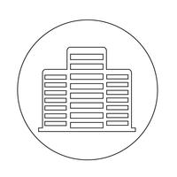 Office building icon vector