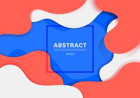 Abstract dynamic 3D fluid shapes modern concept vibrant color background. blue, white and red elements with liquid. You can use for brochure, poster, web, landing page, cover, ad, greeting, card, promotion, banner web. etc