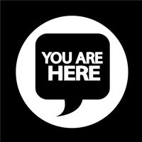 You are here icon vector