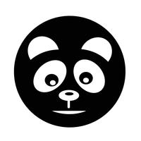 panda icon vector