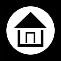 Real estate house icon vector