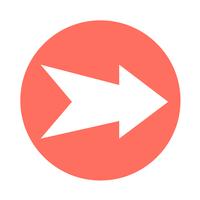 simple arrow sign icon vector