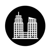 Icono de edificio de oficinas vector