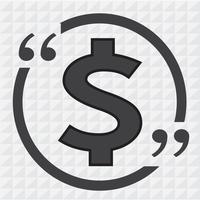 Dollar sign money icon vector