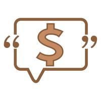 Icono de signo de dólar de dinero vector