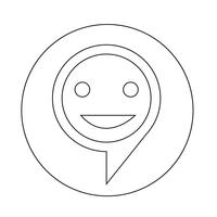 target bubble icon vector