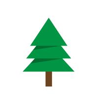 Icono de arbol de navidad vector