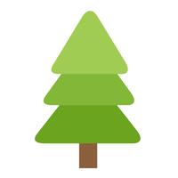 Christmas tree icon vector