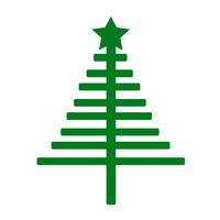 Christmas tree icon vector