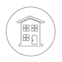 Country house icon vector