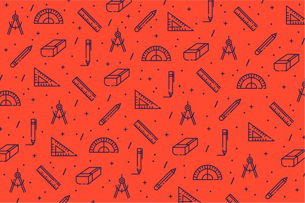 Architecture tools icon pattern background